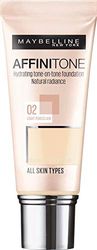 Maybelline New York Affinitone Crema Fondotinta Unificante - 02 | Porcellana Chiara