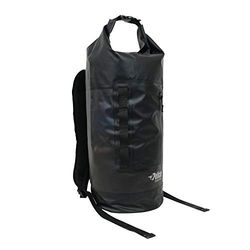 Pelican ExoDry 30L Grote Drybag - Waterdicht - Rugzak-Type Schouderbanden - Dik & Lichtgewicht - Roll Top Compressie - Houdt Gear Droog voor Kajakken, Raften en Vissen - Zwart, Zwart, 30L US,