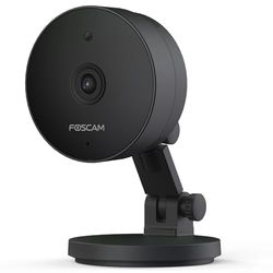 Foscam C5M 3K 5 MP dwuzakresowa kamera do monitoringu Wi-Fi z noktowizorem do 8 m, dwukierunkowe audio, wykrywanie hałasu i ruchu, kompresja wideo H.264+/H.264 (czarna)