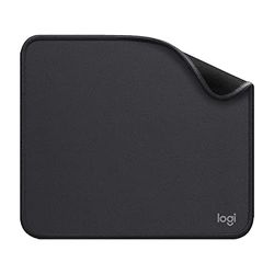 Logitech Mouse Pad - Studio Series, per Computer con Base in Gomma Antiscivolo, Scorrimento Facile, Resistente agli Schizzi, Materiali Durevoli, Portatile, Design Moderno - Grigio