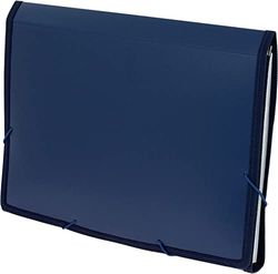 Classeur Opaque graphoppe 02960430 Soufflet PP Bleu 330 x 245 x 35 mm 13 Compartiments intérieurs Fermeture élastique