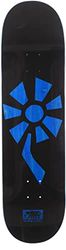 Planche de Skateboard Flower Power, 8.5 x 32.38, Noir/Bleu