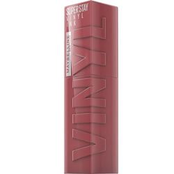 Maybelline New York Tinta Labbra a Lunga Tenuta Superstay Vinyl Ink, Per un Effetto Vinilico fino a 16H, Finish Luminoso e Senza Sbavature, Formula Vegana, Tonalità: 40 WITTY