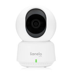 lionelo Babyline 9.1 - Baby monitor elettronico con fotocamera girevole a 360° Full HD 5" schermo 50 m/300 m, comunicazione bidirezionale, batteria 8 ore, funzione VOX accoppiamento fino a 4