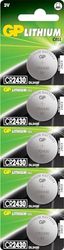 GP Batteries CR2430 3V Pilha de lítio botão (embalagem de 5)