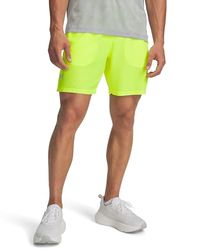 Under Armour Pantaloncini UA Launch 7'' - Giallo ad Alta visibilità/Giallo ad Alta visibilità/Riflettente - MD