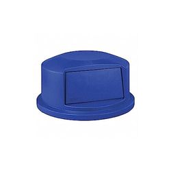 Rubbermaid Commercial brute rond en polyéthylène à haute densité dôme Top, 44 Gallon, bleu, 1