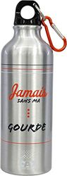 CAO Gourde Jamais sans Ma. 0.5 L Bouteilles à Combustible pour réchaud Adulte Unisexe, Gris, H 21 cm