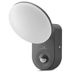 Maclean MCE367 Lampada da parete a LED con sensore di movimento PIR Sensore Crepuscolare Regolabile Interno Esterno IP65 Luce Bianco (15W (1100lm))