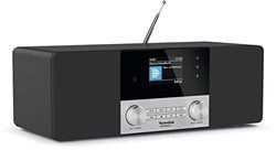 TechniSat DIGITRADIO 4 C - Radio numérique stéréo (Dab+, FM, écran Couleur, Streaming Audio Bluetooth, Prise Casque, entrée AUX, Radio-réveil, écran OLED, 20 Watts RMS, Haut-Parleur Elac) Noir