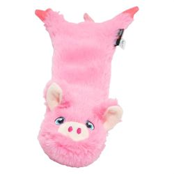 JACK AND VANILLA, Jouet en Peluche Cochon Rose, pour Chiens, 60 cm, Design réaliste, sonore et Lavable, idéal pour Les Jeux interactifs, Couleur vive, Modèle Flatties