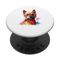 Paint Art Cairn Terrier Terriers Painter Artist PopSockets PopGrip Adhesivo