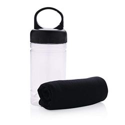 LOOOQS, Black Cooling Towel, Mixte Adulte