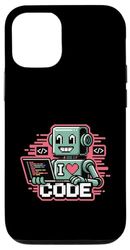 I Love Code Robot Funny Programming Case for iPhone 12/12 Pro