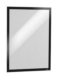 Durable DURAFRAME Self-Adhesive Magnetic Frame | A3 Format In Black | Pack of 1 Frames | Document Frame for Professional Internal Signage