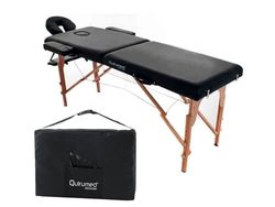 QUIRUMED Easy, opvouwbare massagemat, 194 x 70 cm, zwart