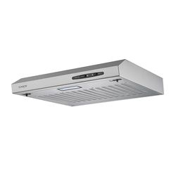 Candy CFT610/5S sino 60 cm de largura, 3 níveis de potência, capacidade de extração 208 m3/h, iluminação LED, 87,5 W, 55/71 decibéis, prateado