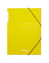 Pardo 925608 Chemise à rabats en carton brillant avec motif étude, couleur jaune