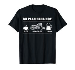 Mi Plan Para Hoy Regalo Motero Motociclismo Biker Moto Camiseta