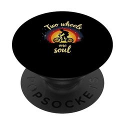 Dos Ruedas One Soul Ciclismo Ciclista PopSockets PopGrip Adhesivo