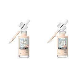 Maybelline Super Stay Skin Tint Foundation, With Vitamin C*, Foundation and Skincare, Long-Lasting up to 24H, Vegan Formula, Shade 3 (Pack of 2)
