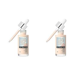 Maybelline Super Stay Skin Tint Foundation, With Vitamin C*, Foundation and Skincare, Long-Lasting up to 24H, Vegan Formula, Shade 3 (Pack of 2)