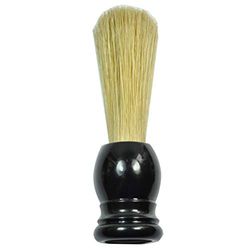 Golddachs - Pennello da barba, setole di maiale in plastica, colore: nero