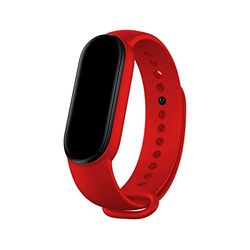 Correa COOL para Xiaomi Mi Band 5 / Mi Band 6 / Amazfit Band 5 Liso Rojo