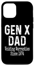 Custodia per iPhone 15 Gen X Papà Voiding Garanzie dal 1974 Generazione X Padre