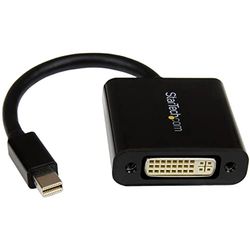 StarTech.com Adaptador Mini DisplayPort a DVI - Conversor Mini DP a DVI-D - Vídeo 1080p - mDP o Thunderbolt 1/2 Mac/PC a Monitor DVI - Adaptador Dongle Compacto mDP 1.2 a DVI Monoenlace (MDP2DVI3)