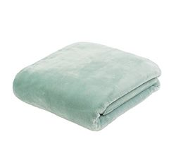 Gözze - Morbida Coperta Premium, Sensazione Cashmere, Microfibra, 130 x 170 cm - Acqua