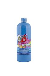 JOLLY Tempera Kids Mix pintura, pintura líquida, frasco 1L azul cielo, colores brillantes y opacos, se puede utilizar sin diluir o con agua, sobre todos los materiales