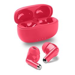 Music Sound DRIFT auricolari Bluetooth wireless in-ear con custodia compatta colorata, auto pairing, comandi touch, fino a 22 ore di riproduzione, ottimali per musica e chiamate, rosa