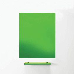 Magniplan Magnetic Glass Wipe Board Per Ufficio, Sala Riunioni, Aula, Home Office, Sala Giochi E Camera Da Letto - 900mm x 600mm - Verde