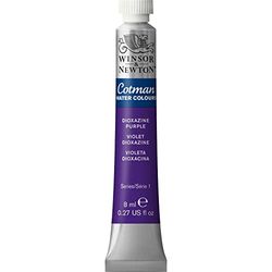 Winsor & Newton 8840091 Cotman - Vernici ad acquerello, colori vivaci di alta qualità con ottime caratteristiche di lavorazione, tubo da 8 ml, Porpora Diossazina