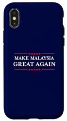 Carcasa para iPhone X/XS Make Malaysia Great Again - Funny Malaysian Pride