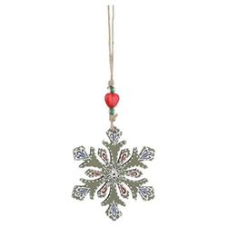 Edelman Fiocco di Neve da Appendere Decorazioni Natalizie e Oggetti, Multicolore, 8718861639490