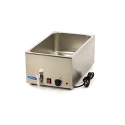 Bagnomaria con Rubinetto escl. Set 1/1 GN Elettrico - Acciaio Inox - Professionale - Mantenimento Cibi in Caldo