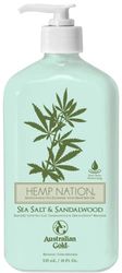 Australian Gold Hemp Nation After Sun Sea Salt & Sandalwood - Loción Post-bronceado, Almond, 535 Mililitro