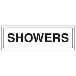 V Safety Showers Panneau de sécurité composite en aluminium brossé 300 x 100 mm