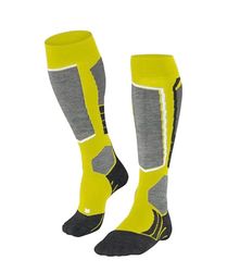 FALKE Sk2 Intermediate W Kh Lana Filo Funzionale Caldi Spessi, Calzini da sci Donna, Giallo Limelight 1086, 39-40