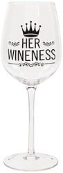 Copa de vino 'Her Wineness', 420 ml, en caja de regalo