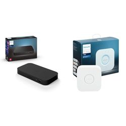 Philips Hue Play HDMI Sync Box, Surround Lighting for TV Entertainment & Gaming Compatible with Alexa & Bridge. Smart Home Automation Unlock full control of your Hue Lighting.