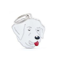 MyFamily Hond Medaille Gemaakt In Italië, Maramma Shepherd, Hondenplaat, Email Metal, Friends Collectie, 35x36 mm