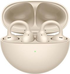 HUAWEI FreeClip, Design innovativo con clip per un comfort senza pari, Ascolta con open-ear, Cancellazione del rumore AI per chiamate, Batteria lunga durata, Android e iOS, Beige