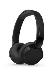 Philips TAH3209BK Auriculares on-Ear Ligeros Bluetooth con Aislamiento pasivo del Ruido - 55 Horas de reproducción, Sonido Natural, Llamadas nítidas, Graves dinámicos, 2 Horas de Carga USB-C - Negro
