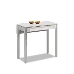 ASTIMESA Keukentafel, grijs, 90 x 50 cm, verlengd 90 x 70 cm