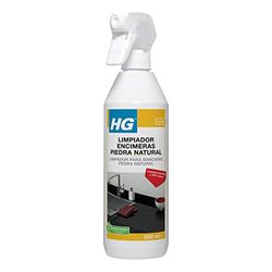 HG Limpiador Encimeras Piedra Natural, Quitamanchas para Encimeras de Cuarzo, Granito y Mármol, Limpiador y Desengrasante para Cocinas - 500 ml