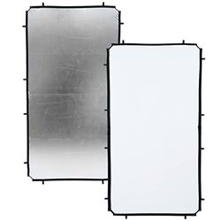 Manfrotto Skylite Tecido, 1,1 x 2 m, branco/prateado