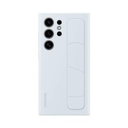 SAMSUNG Galaxy S24 Ultra Standing Grip telefoonhoesje, beschermende siliconen hoes met handriem, kickstand, duurzaam ontwerp, zachte aanraking, Amerikaanse versie, EF-GS928CLEGUS, lichtblauw